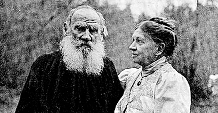TOLSTOY AND WIFE TOLSTOY AND WIFE